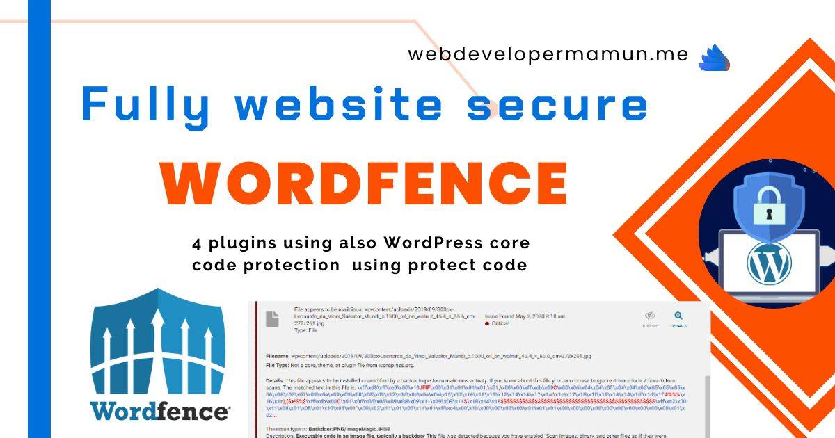 Wordfence Secure website & right way web security step by step